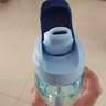 特百惠（Tupperware）乐C塑料杯550ML夏季男女学生便携运动水杯子大容量带吸管 冰水蓝 实拍图