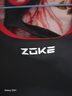 洲克（ZOKE）泳衣女连体平角专业竞技显瘦健身温泉泳衣122501408 黑/玫花2XL 实拍图