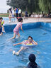 361°儿童救生圈可爱宝宝腋下加厚充气游泳圈儿童游泳装备哪吒蓝 实拍图