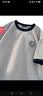 名创优品（MINISO）纯棉t恤男夏季撞色宽松高级感2026新款青少年潮流短袖 麻灰 XL 实拍图