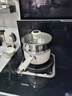 中科德马克（DUMIK）奶锅316L不锈钢辅食锅热奶煮面加厚汤锅带蒸格燃气电磁炉通用18cm 实拍图