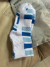 TAAN泰昂儿童羽毛球运动袜加厚毛巾底棉袜T609 白蓝白橙2双装 实拍图
