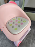 Baby Phoenix宝宝餐椅叫叫椅婴儿餐桌椅儿童吃饭座椅子小孩凳子靠背椅家用 单椅【发声款PVC软垫】粉色 实拍图