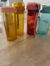 特百惠（Tupperware）茶韵500ML塑料杯男女士学生夏季运动水杯子户外便携大容量 西柚红 实拍图