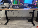 苏木源 [京仓24H闪发] 电动升降桌电脑电竞桌台式学习书桌实木办公桌子 加厚3cm进口实木【隐藏双电机】黑胡桃色 180*70CM【享理线四件套】 实拍图