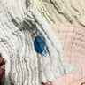 babycare婴儿口水巾洗脸毛巾纱布方巾超柔 6条装4层西斯利宝贝+莱尔那小象 实拍图