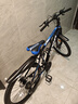 凤凰（Phoenix） 山地自行车成年人男士女士学生变速减震油刹线刹山地车自行车 黑蓝色辐条轮高碳钢车架 24寸（身高145-170左右） 24速数字指拨/默认线碟可改油碟 实拍图