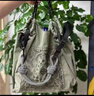 日系Ball Chain同款平替刺绣购物袋花藤腰果花系列【不含肩带】 浅灰色【腰果花】/ 大号 实拍图