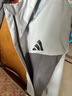 adidas拒水梭织连帽夹克外套男女秋季阿迪达斯官方轻运动 灰色/灰石绿   XL 实拍图