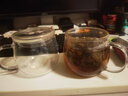 富光花茶杯 男女士茶水分离杯子 双层办公泡茶玻璃杯带把高硼硅水杯 实拍图