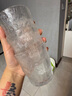 【采销优选】ins冰川纹玻璃杯家用茶杯喝水杯子果汁杯饮料啤酒杯 冰川杯矮款230ml1只 实拍图
