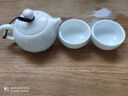 苏氏陶瓷羊脂玉瓷泡茶壶德化白瓷功夫茶杯一壶两杯中秋节日伴手礼茶具套装 实拍图