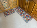 家用厨房地垫卫生间入户门脚垫玄关卫浴吸油吸水长条垫卧室床边毯 GZN-复古彩砖 40×60cm+40×120cm【2件装】 实拍图