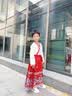 旻胜 儿童马面裙汉服中式国风古装夏季薄款短袖表演服男女孩生日礼物 红色140码【136-145cm/60-70斤】 晒单实拍图