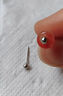 DAISY DREAM医用手术钛钢耳钉女防掉养耳洞耳环高级感耳骨钉睡觉免摘耳蜗耳饰 5mm圆头耳钉【医用钛钢防致敏】 实拍图