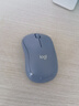 罗技（Logitech）M221 轻音鼠标 无线鼠标 办公鼠标 对称鼠标 带无线微型接收器 雾霭蓝 实拍图