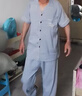 【专柜款三件套】新款男士睡衣夏秋季云朵棉薄款休闲可外穿家居服 301浅灰3件套 XL （建议120-140斤） 实拍图