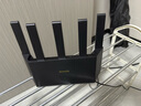 Tenda腾达路由器【升级立式WiFi6】AX1500千兆穿墙王:信号增强无线家用全屋Mesh排行前十名云霄黑 实拍图