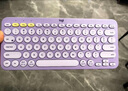 罗技（Logitech）时尚系列 K380 键盘 蓝牙键盘 无线键盘 办公键盘 女性 简约便携 超薄键盘 笔记本键盘 星暮紫 实拍图