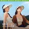 蕉下（beneunder）遮阳帽女太阳帽空顶帽防晒帽防紫外线遮脸时尚百搭UL569浅棕 实拍图