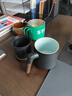 心去處陶瓷茶杯茶水分离杯简约男士泡茶杯带盖办公杯公司定制商务礼品 黑-陶哲茗过滤茶杯【礼盒装】 实拍图