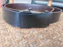 杉杉皮带男无牙内穿式真皮腰带男士自动扣内扣西装裤带生日礼物送老公 经典黑色礼盒款【加厚真牛皮】 实拍图