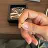 周六福足金999爱心黄金耳钉女耳饰生日礼物计价AA096006 约0.85g 一对 实拍图