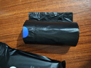 e洁抽绳垃圾袋黑色40*45cm122只单面1.8丝点断易撕家塑料袋手提加厚 实拍图