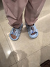 迪士尼童鞋夏季浴室凉拖鞋女童爱莎公主户外防滑一字拖F1361 蓝色  实拍图
