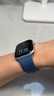 Apple/苹果 Watch Series 10 智能手表GPS+蜂窝款46毫米银色铝金属表壳丹宁色运动型表带S/M MWYF3CH/B 实拍图