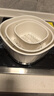 家の物语（KATEI STORY）日本洗菜篮沥水篮塑料双层洗菜盆子厨房滤水篮水果篮子加厚漏水盆 洗菜盆白色3套【6个】 实拍图