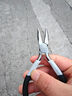 迷你钳子5寸尖嘴钳老虎钳钢丝钳斜口钳饰品手工DIY珠宝钳弯嘴钳 5寸迷你顶切钳 实拍图