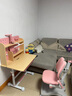 童博士儿童学习桌椅套装多功能可升降高中小学生家用书桌椅子写字课桌 楹木高书架+AA级灯+高端工学椅粉 实拍图