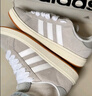 adidas「面包鞋」GRAND COURT BASE 00s休闲低帮板鞋男女阿迪达斯 浅灰/白色/树脂黄     42 实拍图