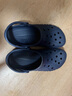 卡骆驰crocs洞洞鞋贝雅男鞋女鞋轻便耐磨一脚蹬拖鞋休闲鞋|10126 深蓝-410 40 (250mm) 实拍图