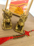黄铜麒麟摆件一对黄铜八卦公母财富镇宅客厅装饰品店铺开业送礼 【一只】黄铜麒麟7CM高 实拍图