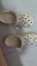 名创优品（MINISO）洞洞鞋男女夏季外穿凉鞋防滑厚底踩屎感包头凉拖鞋 卡其+海洋星星 晒单实拍图