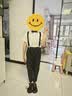 萝卜呗呗（LUOBOBEIBEI）儿童背带裤套装夏款男童礼服主持合唱拜年服 黑色四件套 130 实拍图