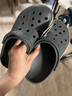 卡骆驰crocs洞洞鞋贝雅卡骆班轻便耐磨一脚蹬休闲鞋|205089 石板灰/青柠绿-0GX 36 /37(220mm) 实拍图