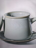 雅瓷汝窑办公室茶杯陶瓷男士茶具茶水分离带茶滤底托泡茶杯石瓢杯礼物 汝窑石瓢杯290ml1只 实拍图