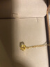 周六福黄18K金项链皇冠彩金项链生日礼物KH067844 约1.5g 40+5cm 实拍图