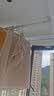 未来式 免打孔阳台伸缩晾衣杆窗帘杆卫生间挂衣凉衣服升缩承重浴帘杆 【白色】增强承重 1.7~2.5米墙距适用 实拍图