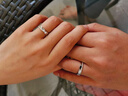 七可戒指情侣款一对戒纯足银999高级感活口颗调节纪念礼物送女友老婆 实拍图