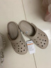 crocs卡骆驰洞洞鞋贝雅男鞋女鞋轻便耐磨一脚蹬拖鞋休闲鞋|10126 卵石色-2V3 40 (250mm) 实拍图