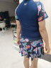 361°游泳衣女士分体保守学生短袖裙式遮肚显瘦两件套泡温泉大码泳装 实拍图