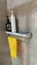 ecoco意可可卫生间置物架免打孔洗漱台毛巾架挂件厕所洗手间收纳架 简约灰【升级款/带毛巾杆】 实拍图