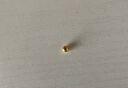 喜上眉梢喜饰黄金古法金珠999足金散珠硬金光面磨砂转运珠路路通圣诞礼物 4mm 重版光珠两颗 0.4g 实拍图
