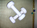Keep 彩色浸塑哑铃 男女家用家庭健身肌肉塑形手臂轻重量樱粉 1kg*2 实拍图