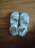 G.duck小黄鸭女童凉鞋夏2025新款真软皮女孩公主鞋学生中大童软底沙滩鞋 米白色 （建议脚长加1cm下单） 29 【内长18.1CM】 晒单实拍图