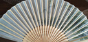 六品堂扇子古风折扇中国风女男汉服旗袍古典舞蹈跳舞儿童夏季随身便携绢布折叠小扇子 竹枝 实拍图